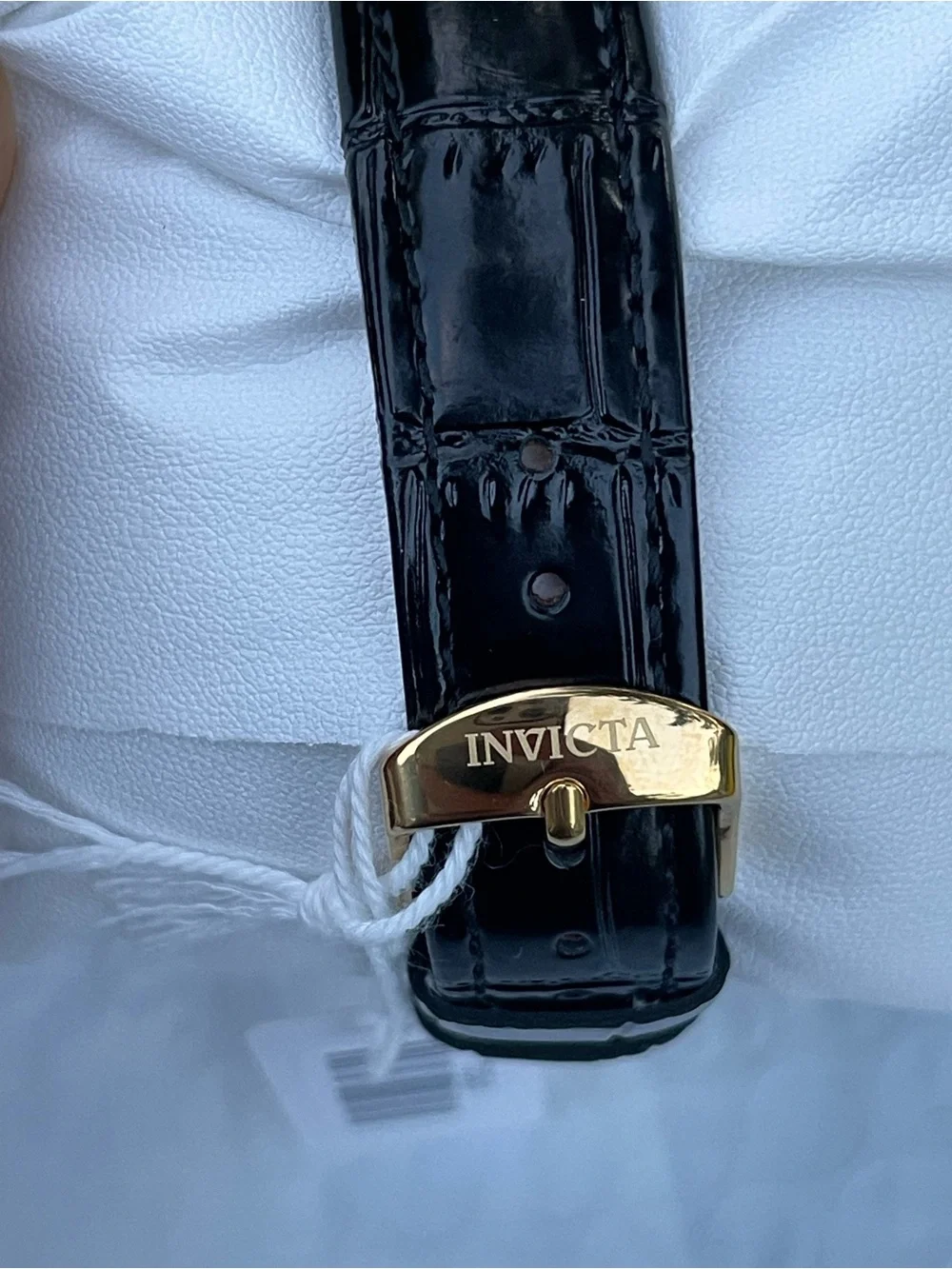 Invicta Celestial Gold Crystal Chronograph Women's Watch with Black Strap 38mm